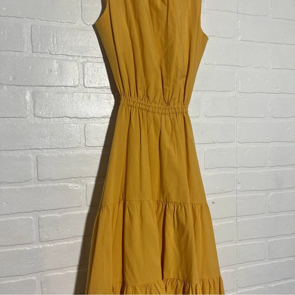 Moon River Dress Tie Open Back Tiered Midi Dress Long and Flowy Size Small - Picture 5 of 11